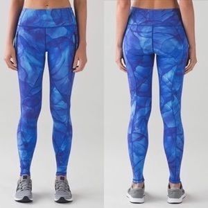 Lululemon- RARE Run It Out Watercolor Leggings